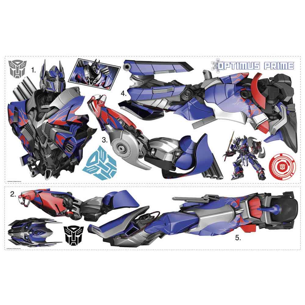 Age of Extinction Optimus Prime Wall Decals Printed