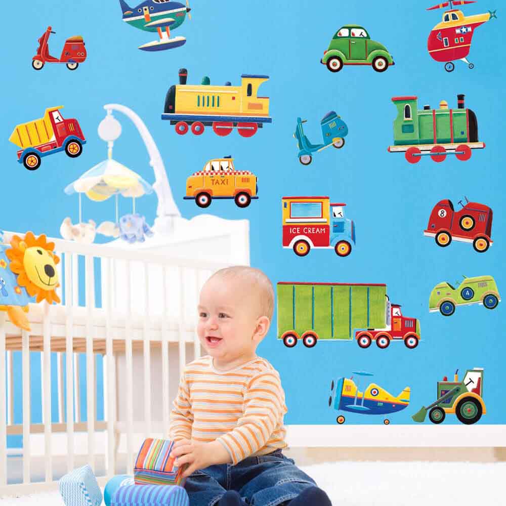 Transportation Wall Decals Installed | Wallhogs