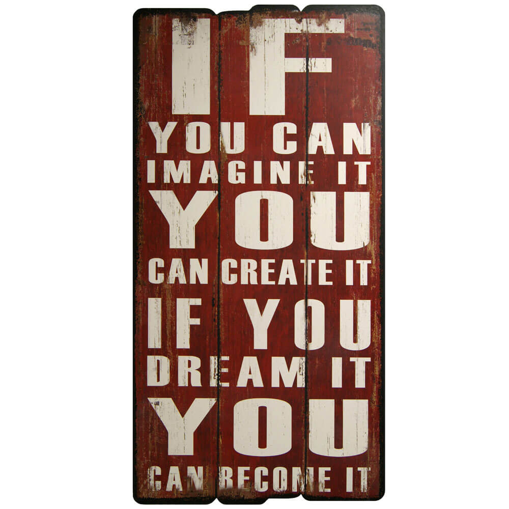 If You Can Wood Plaque