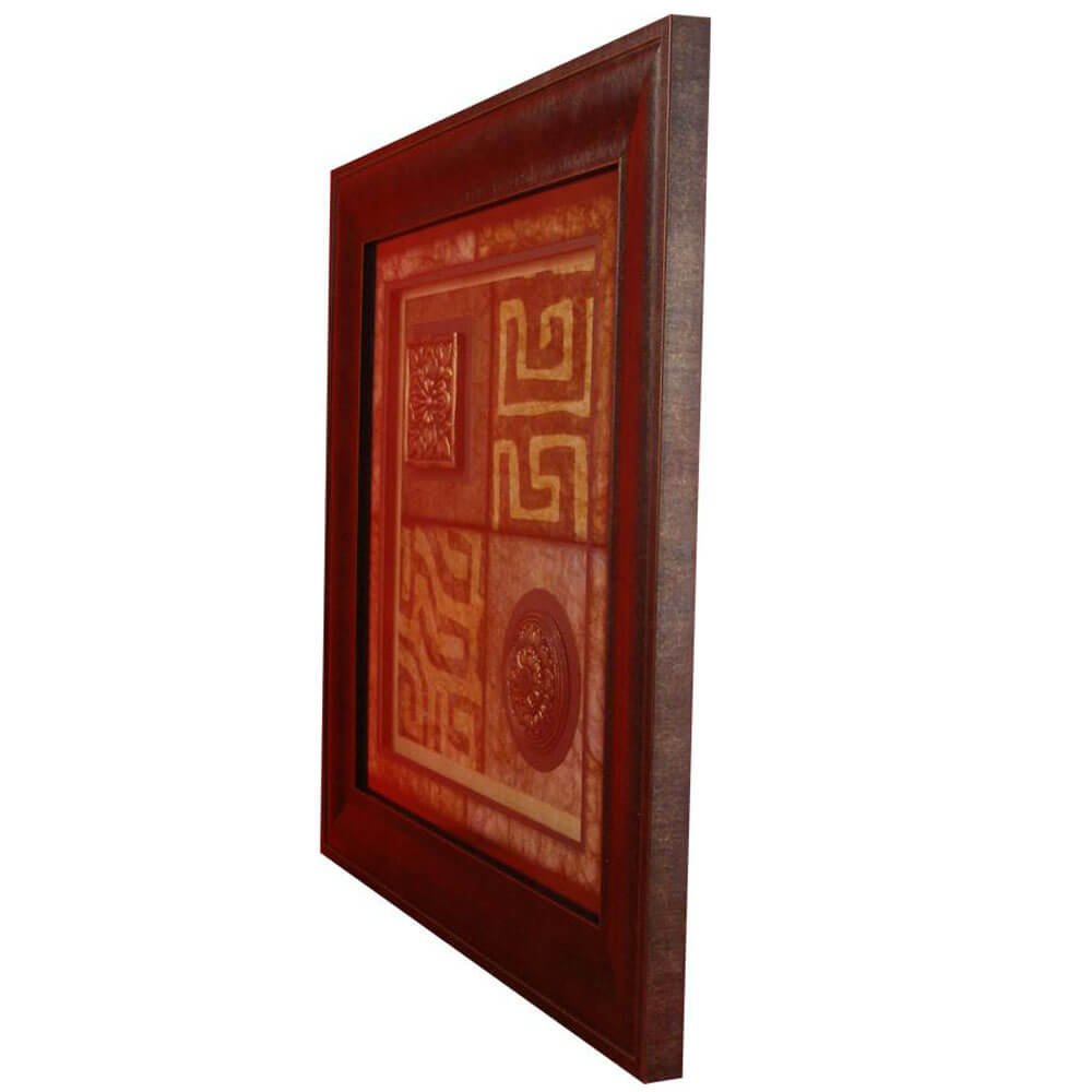 Artifact MudCloth Framed Art Angled Side View