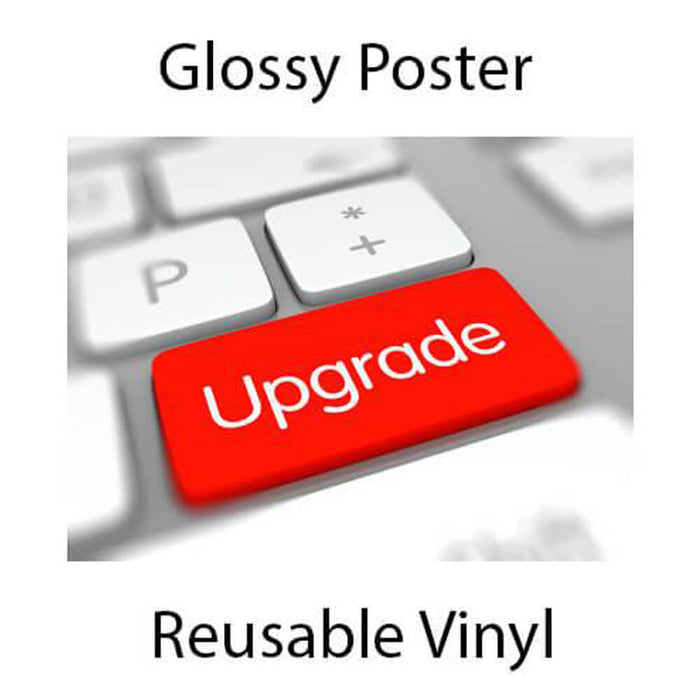 Upgrade Glossy Poster to Reusable Vinyl