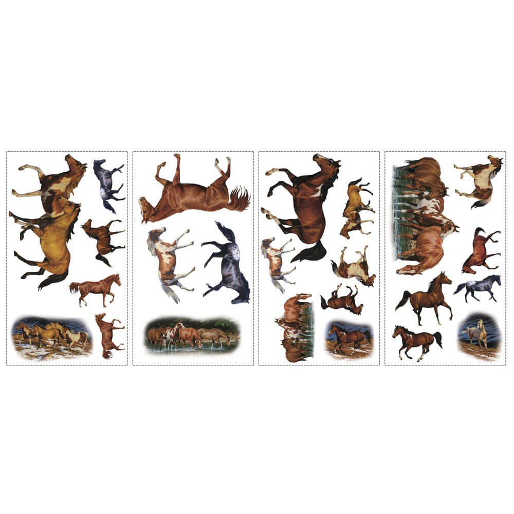 Wild Horses Wall Decals Printed | Wallhogs