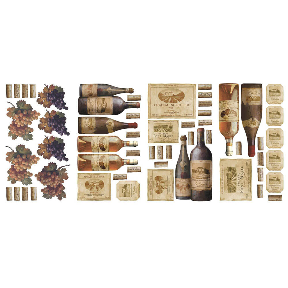 Wine Tasting Wall Decals Printed | Wallhogs