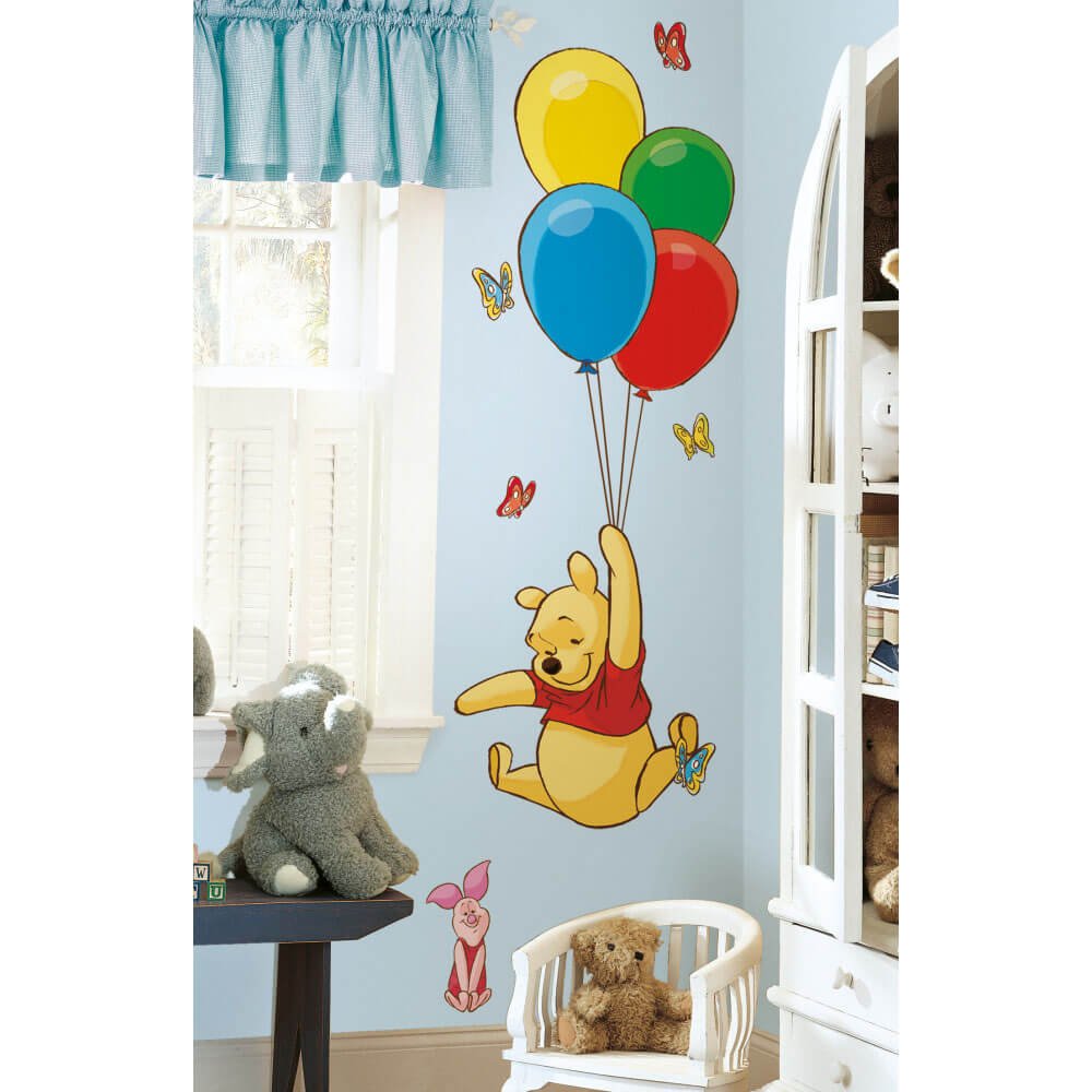 Pooh & Piglet Wall Decals Displayed | Wallhogs