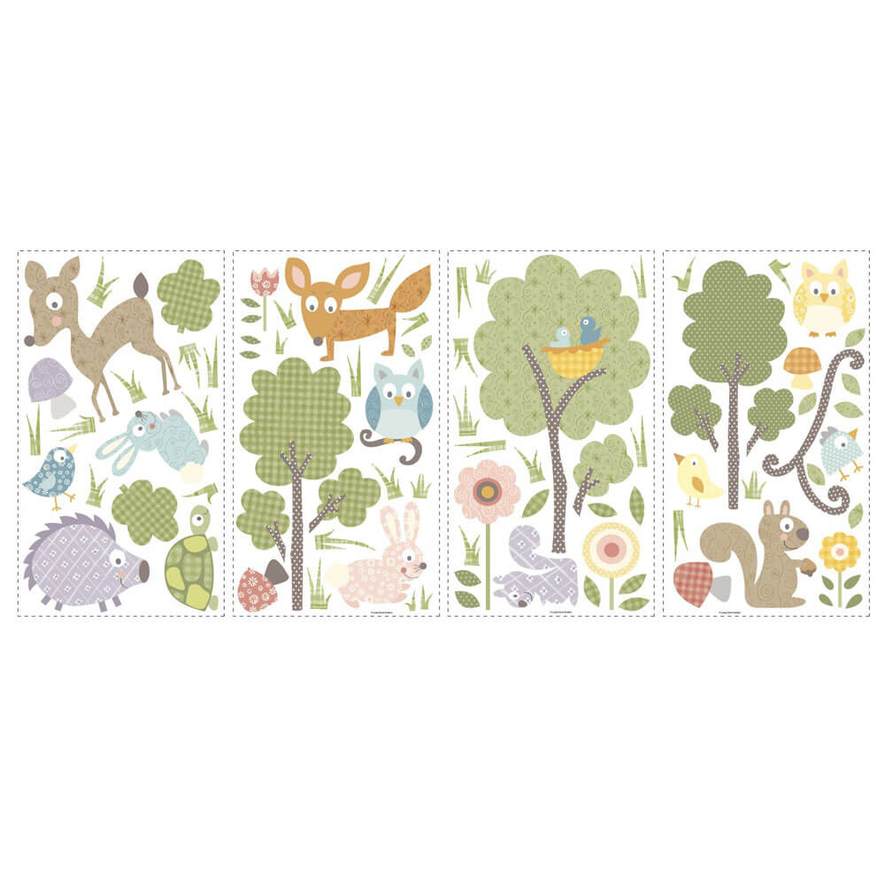 Woodland Animals Wall Decals Printed | Wallhogs