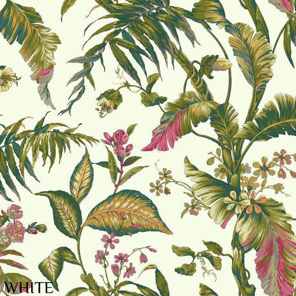 Ashford House White Fiji Garden Wallpaper