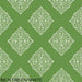 Ashford House Rich Green & White Henna Tile Wallpaper