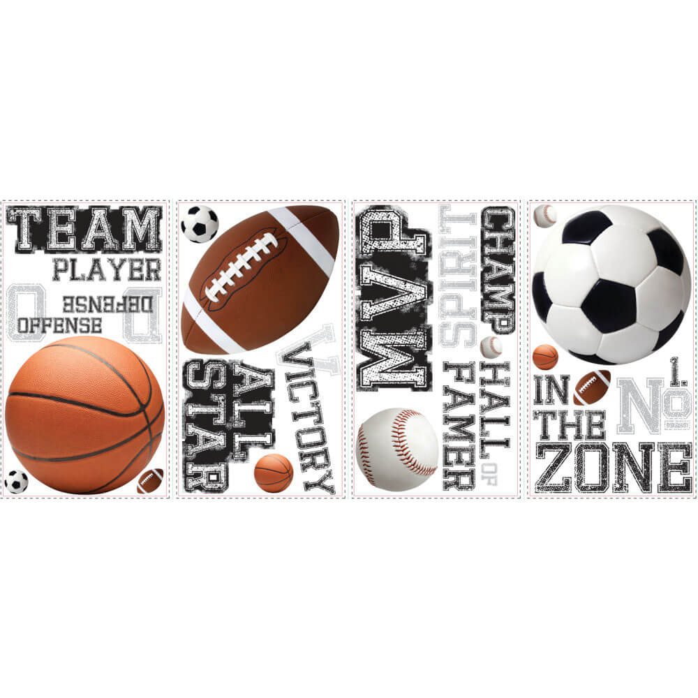 All Star Sports Wall Decals Printed | Wallhogs