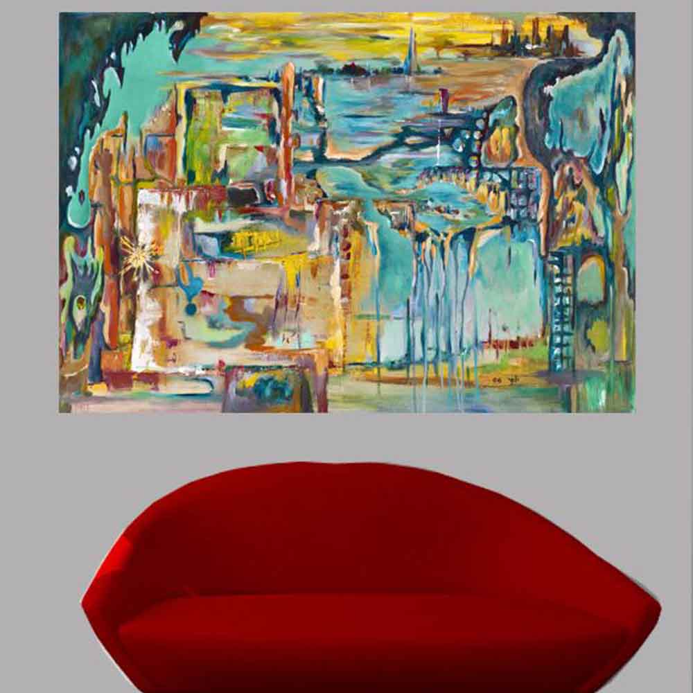 Yosi Amir XV Art Glossy Poster Installed | Wallhogs