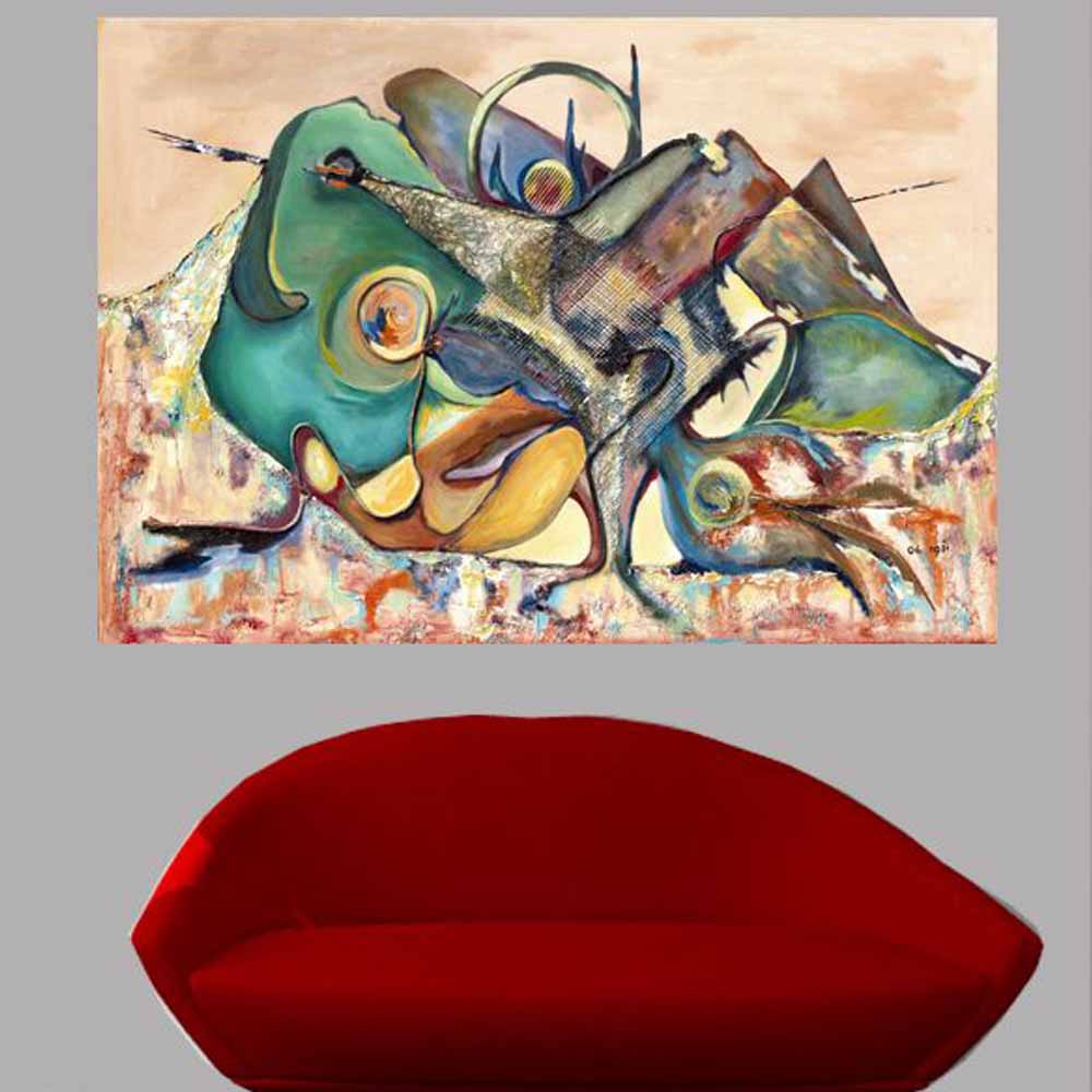 Yosi Amir XVIII Art Glossy Poster Installed | Wallhogs