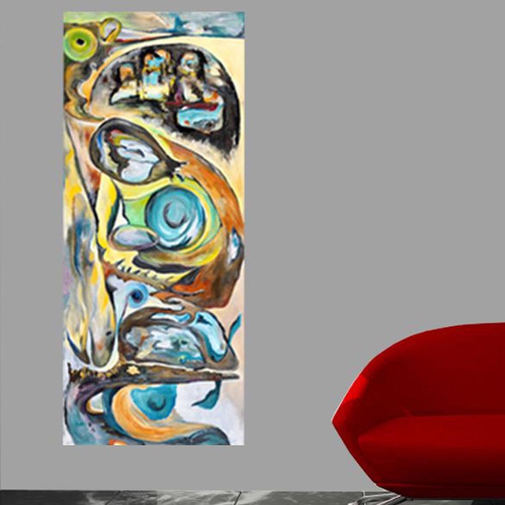 Yosi Amir XXI Art Wall Decal Installed | Wallhogs