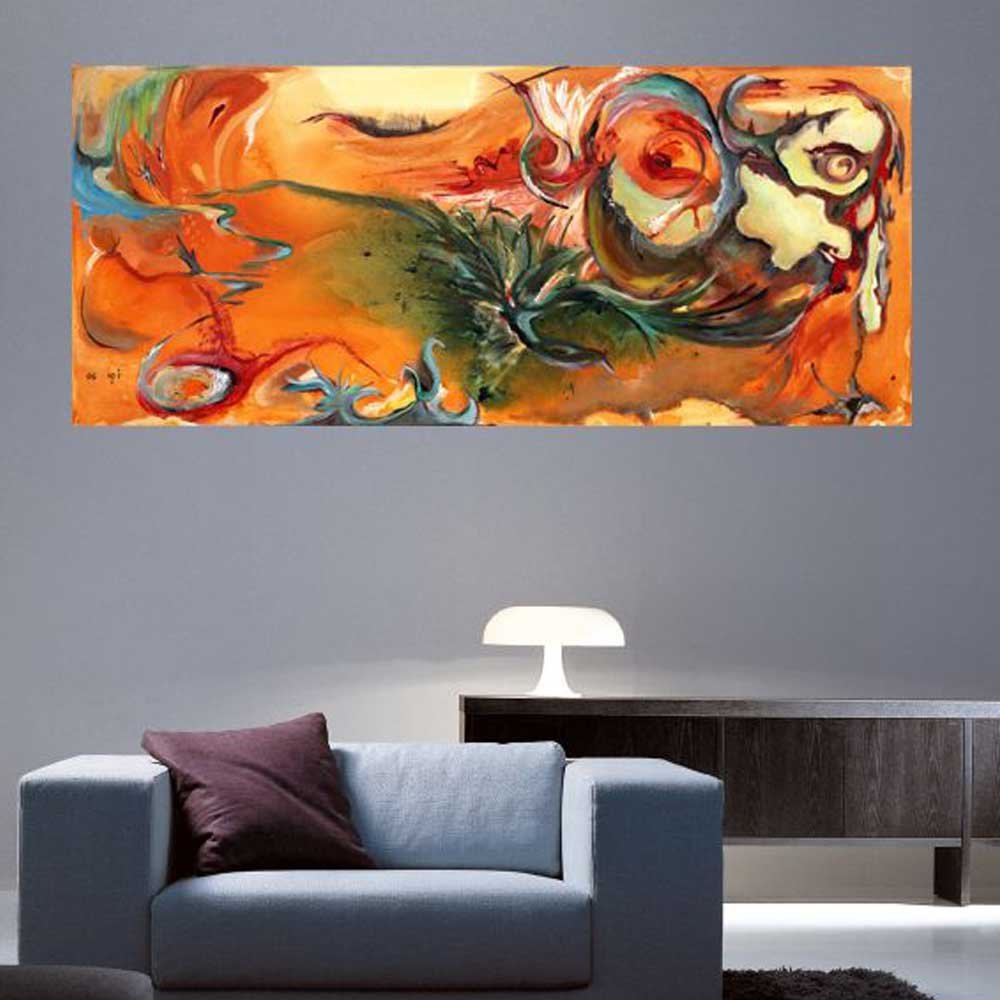 Yosi Amir XXVIII Art Wall Decal Installed | Wallhogs