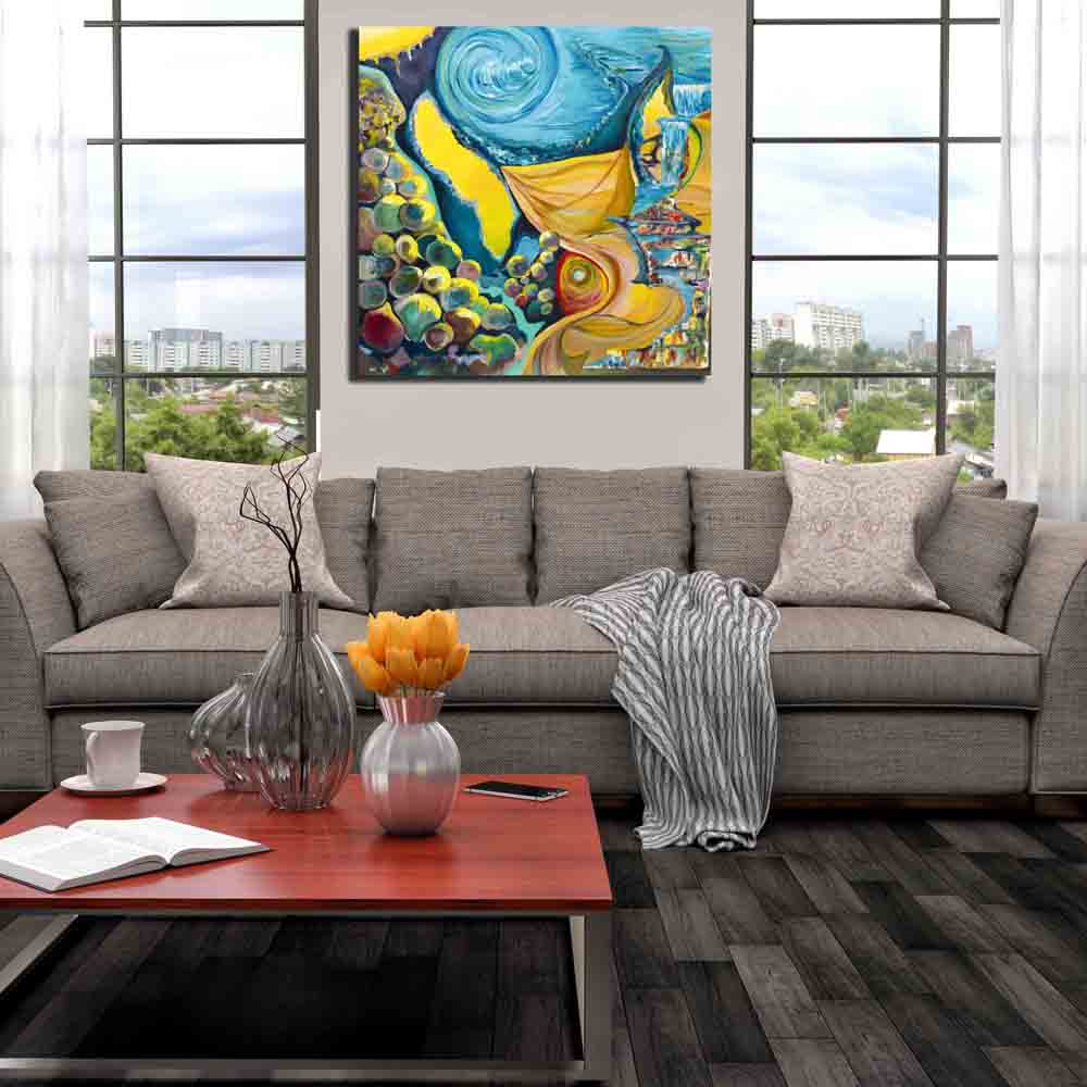 Yosi Amir II Fine Art Canvas Installed | Wallhogs