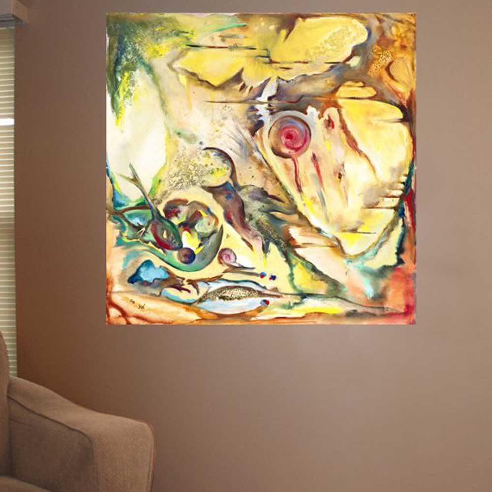 Yosi Amir XXXI Art Wall Decal Installed | Wallhogs