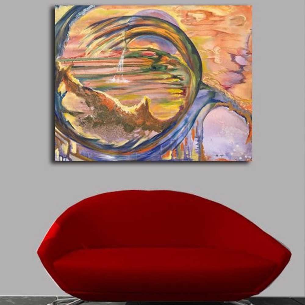 Yosi Amir XXXIII Fine Art Canvas Print Installed | Wallhogs