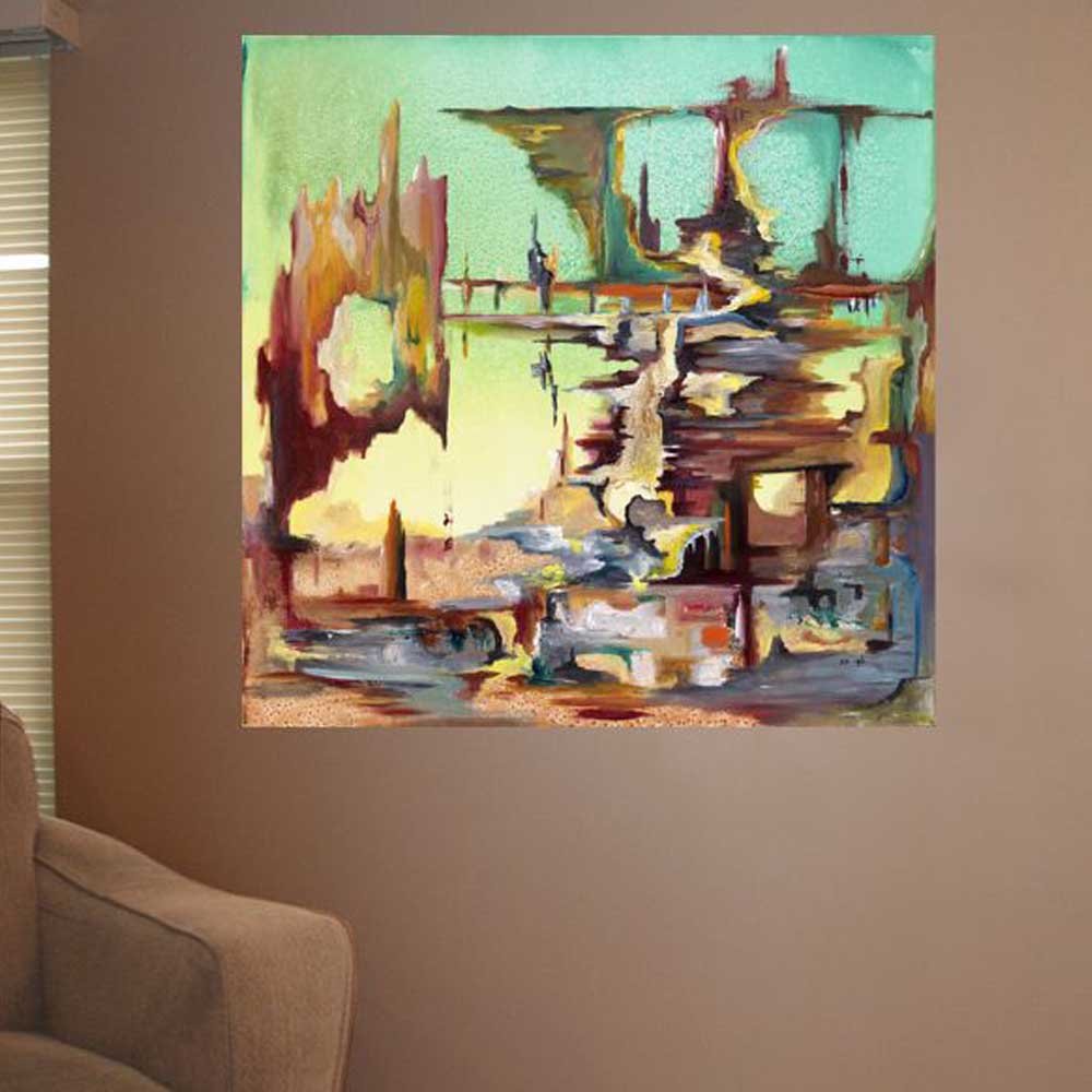 Yosi Amir XXXVII Art Wall Decal Installed | Wallhogs