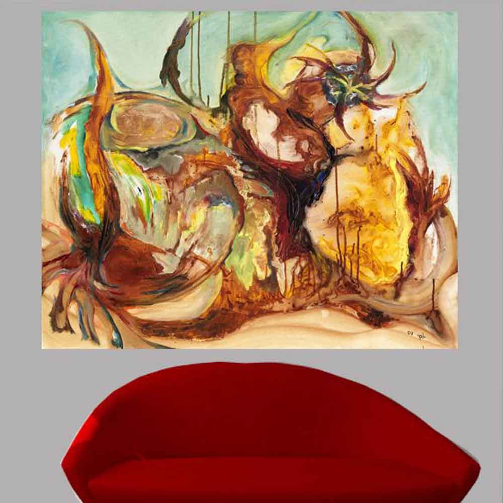 Yosi Amir XXXVIII Art Wall Decal Installed | Wallhogs