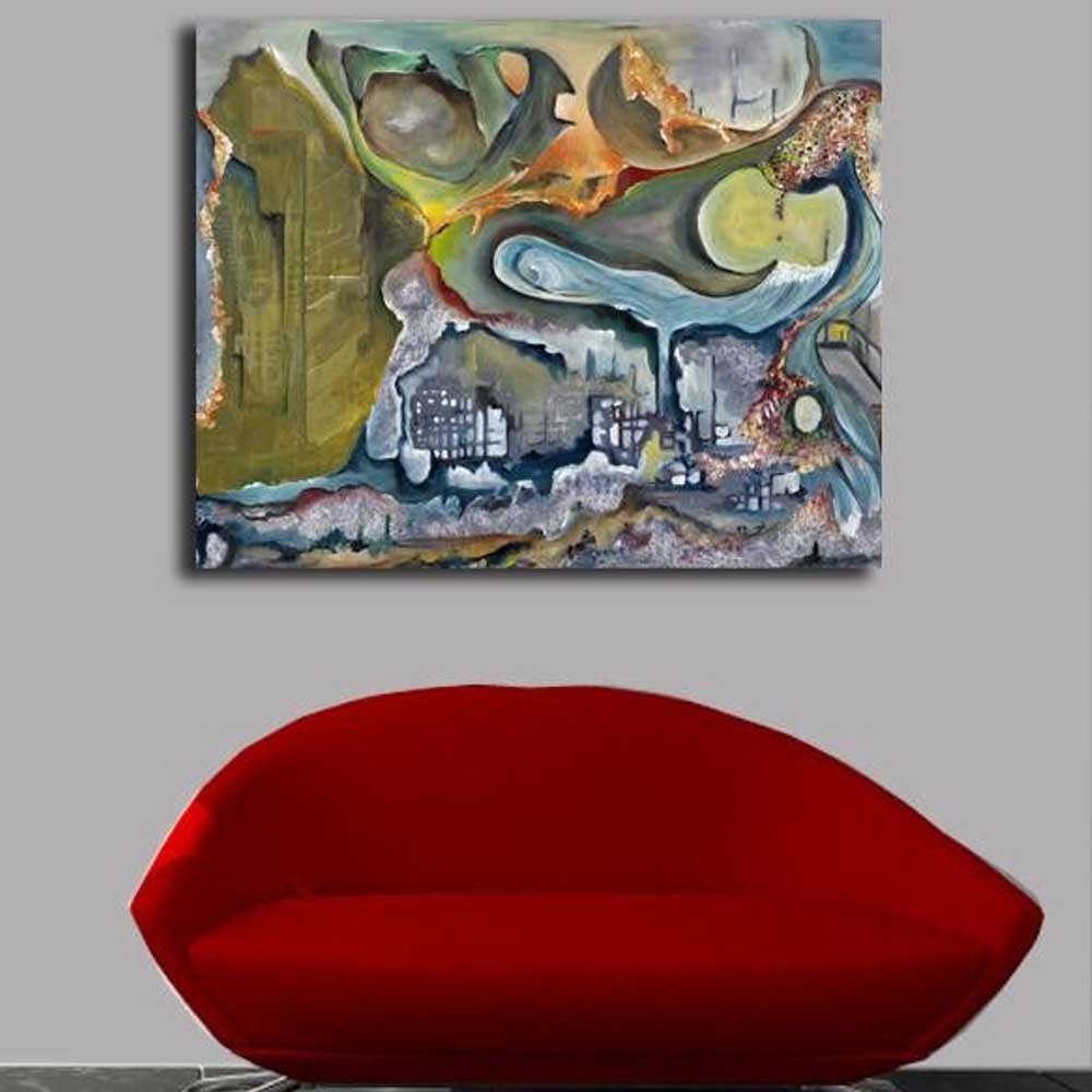 Yosi Amir XLV Fine Art Canvas Print Installed | Wallhogs