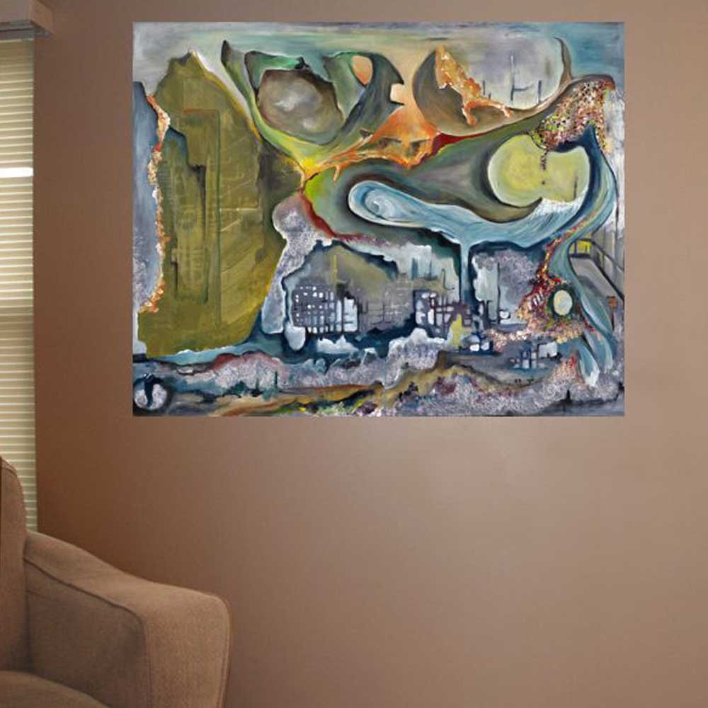 Yosi Amir XLV Art Gloss Poster Installed | Wallhogs