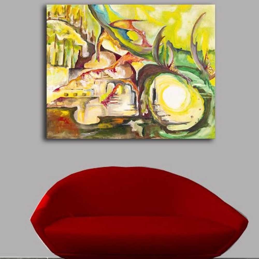 Yosi Amir XLVII Fine Art Canvas Print Installed | Wallhogs