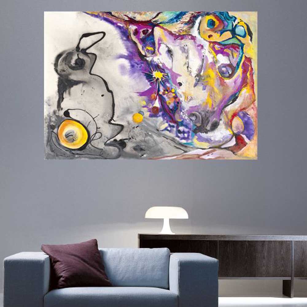 Yosi Amir LII Art Wall Decal Installed | Wallhogs