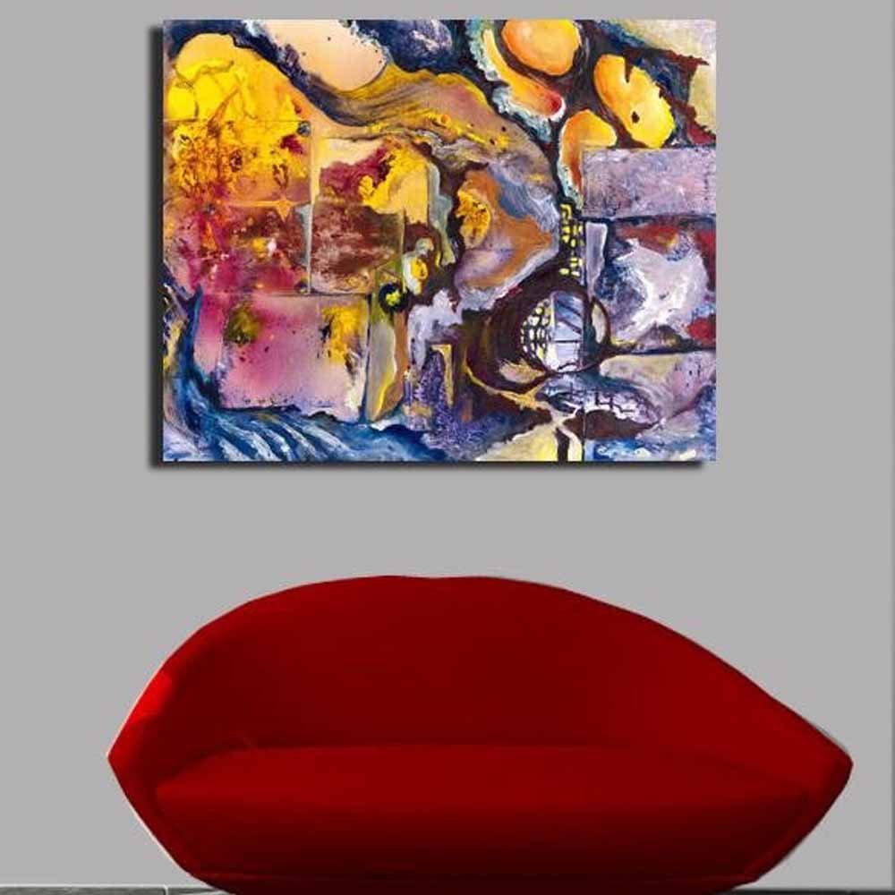 Yosi Amir LIII Fine Art Canvas Installed | Wallhogs