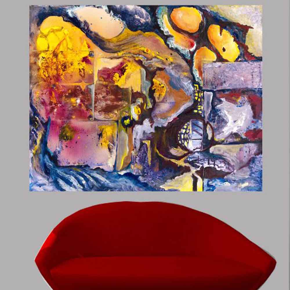 Yosi Amir LIII Art Wall Decal Installed | Wallhogs