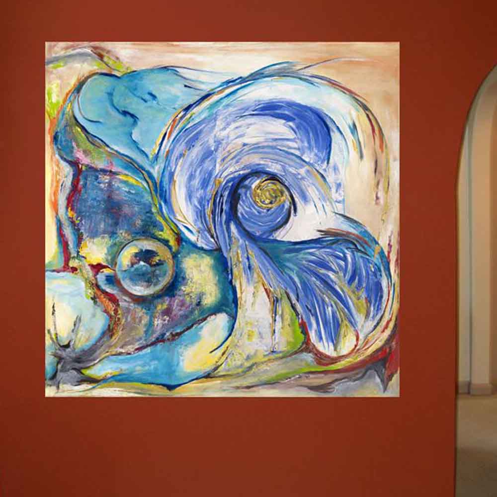 Yosi Amir LIV Art Wall Decal Installed | Wallhogs