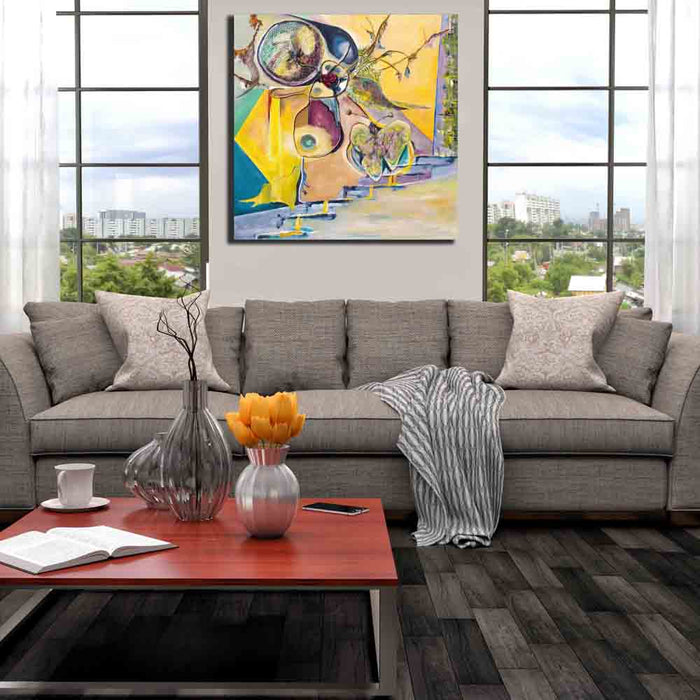 Yosi Amir V Fine Art Canvas Installed | Wallhogs