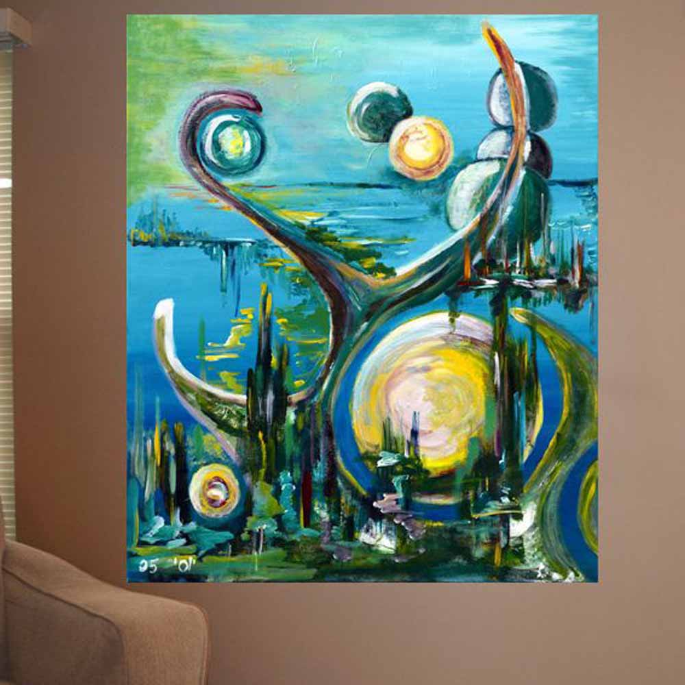 Yosi Amir IX Art Wall Decal Installed | Wallhogs