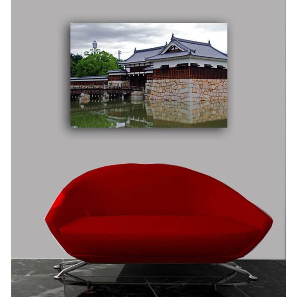 Hiroshima Castle Canvas Print Installed | Wallhogs