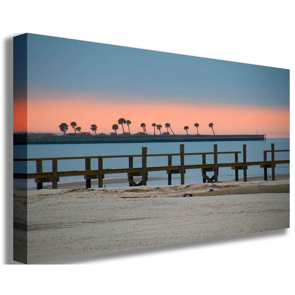 Palms Rising Canvas Printed | Wallhogs
