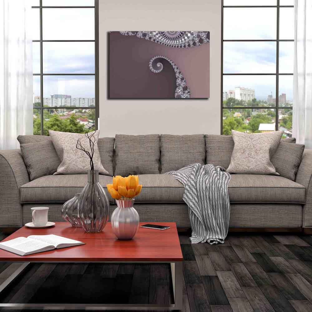 Bugtail Fractal Art Canvas Print Installed | Wallhogs