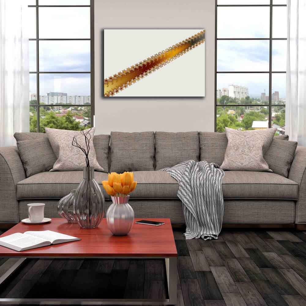 Crack Fractal Art Canvas Print Installed | Wallhogs