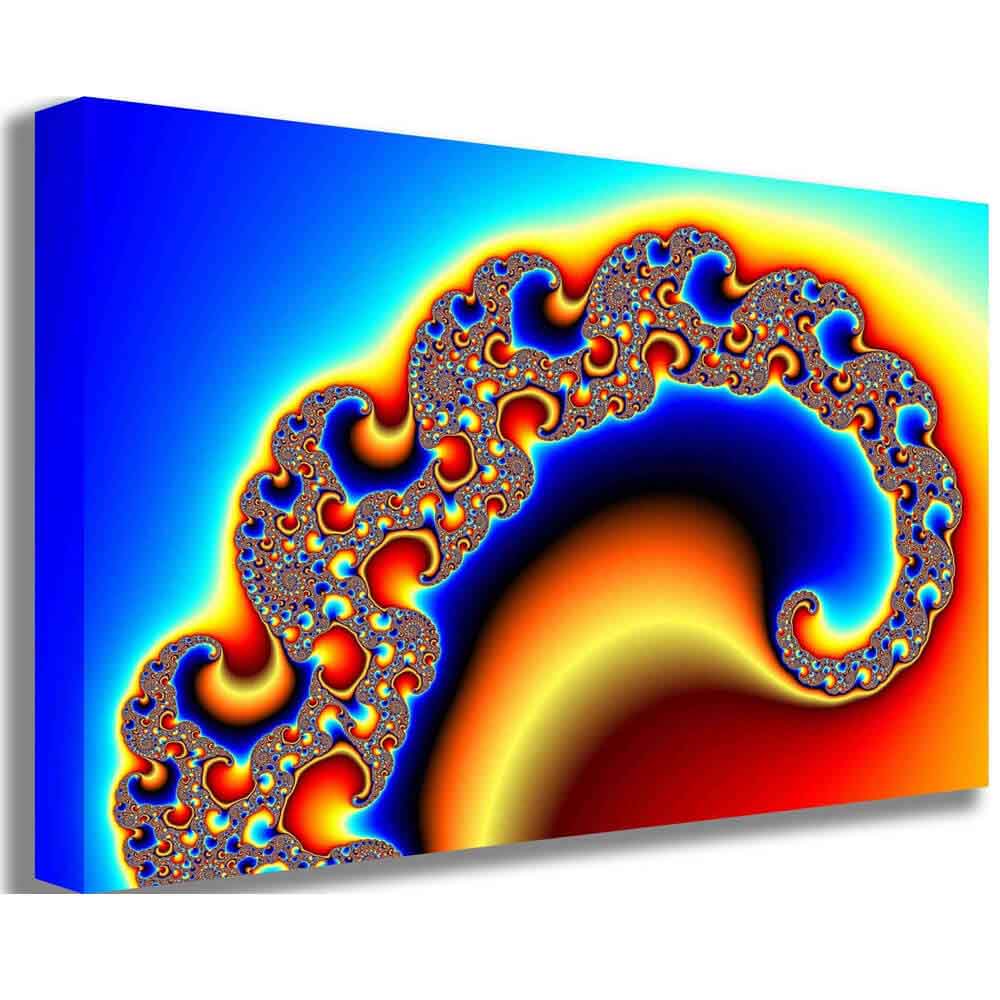 Dencat Fractal Art Canvas Printed | Wallhogs