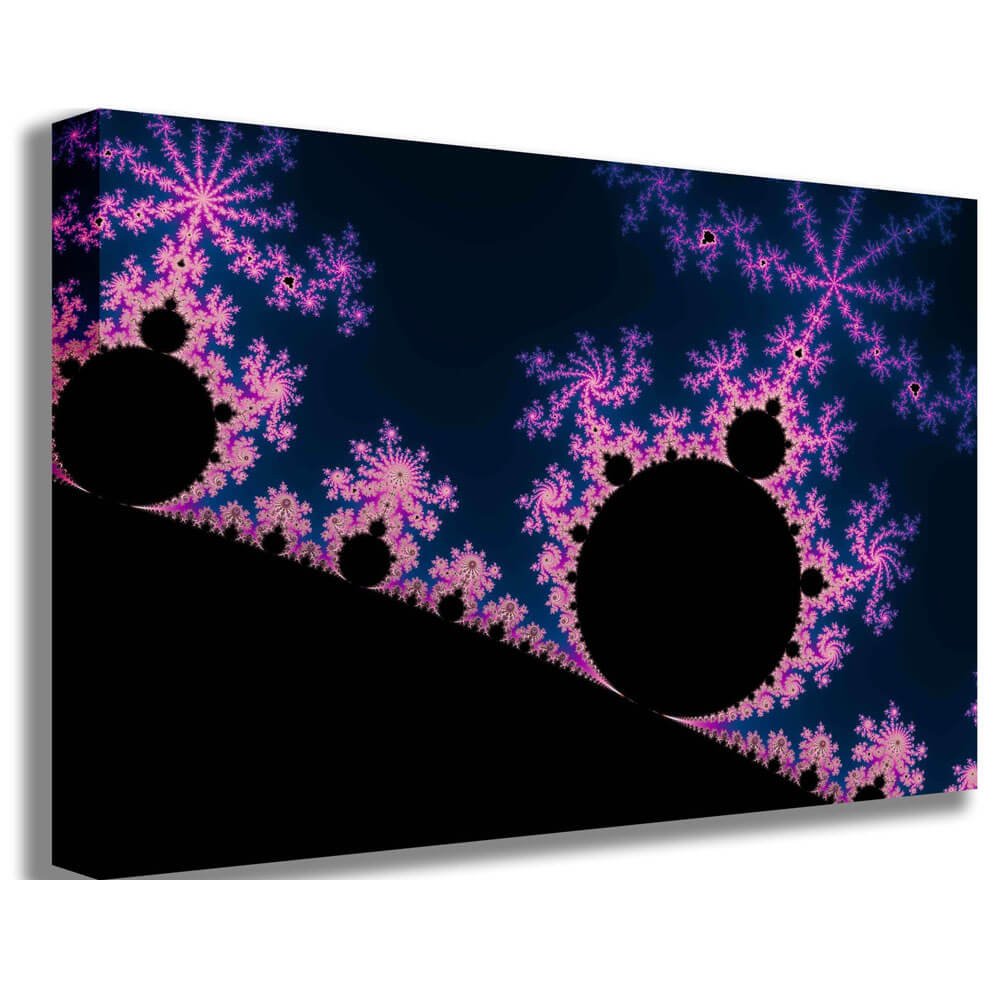 Electric Blossom Fractal Art Canvas Printed | Wallhogs