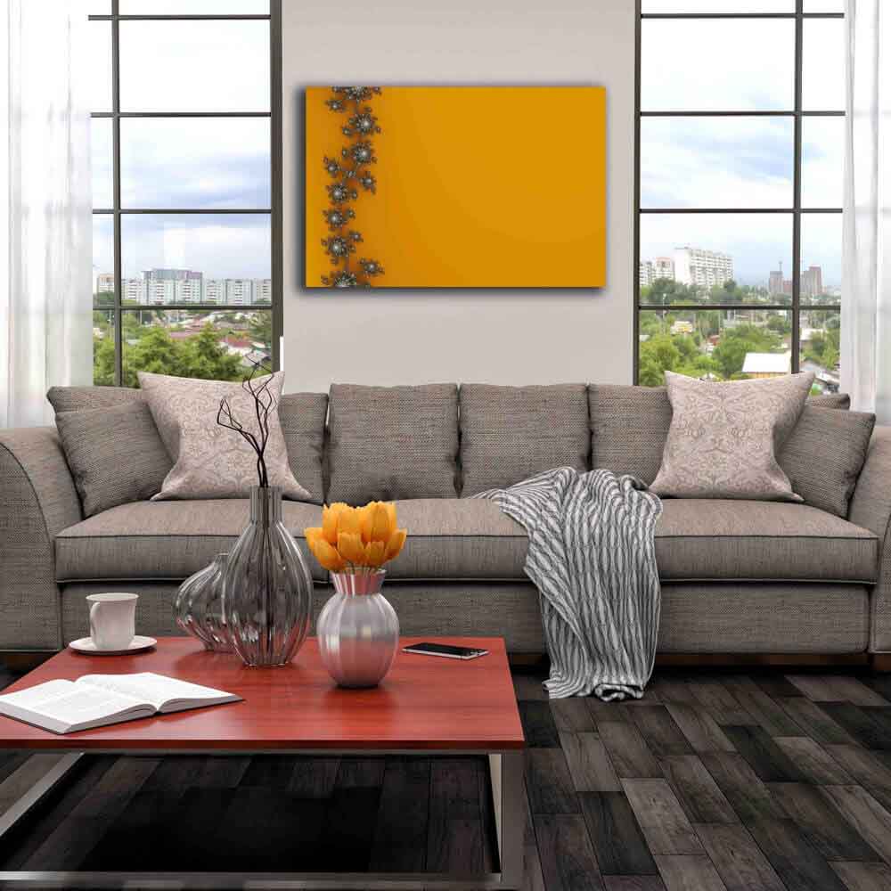 Fence Fractal Art Canvas Print Installed | Wallhogs