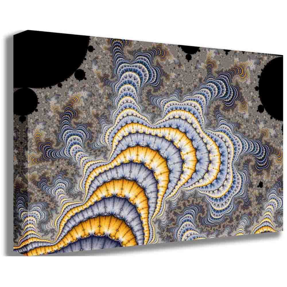 Fractal Plates Fractal Art Canvas Printed | Wallhogs