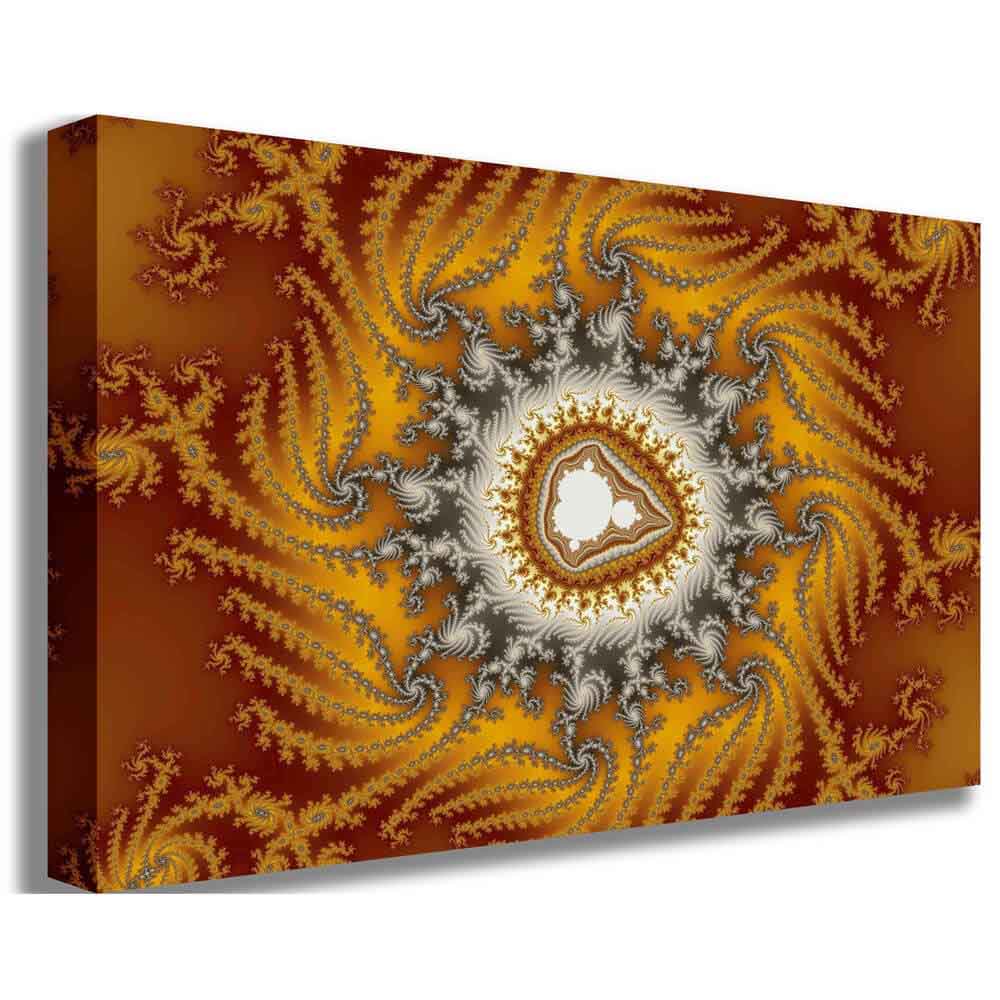 Fur Fractal Art Canvas Printed | Wallhogs