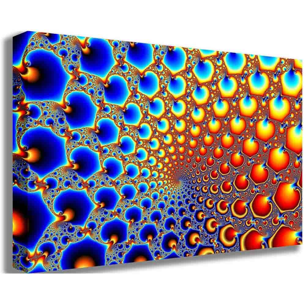 Hypnotic Portal Fractal Art Canvas Printed | Wallhogs