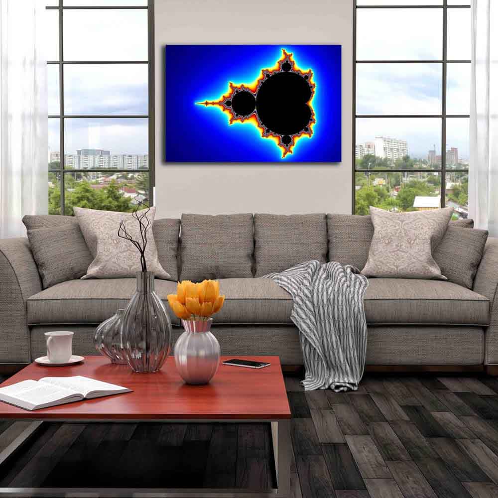 Mandelbrot III Fractal Art Canvas Print Installed | Wallhogs