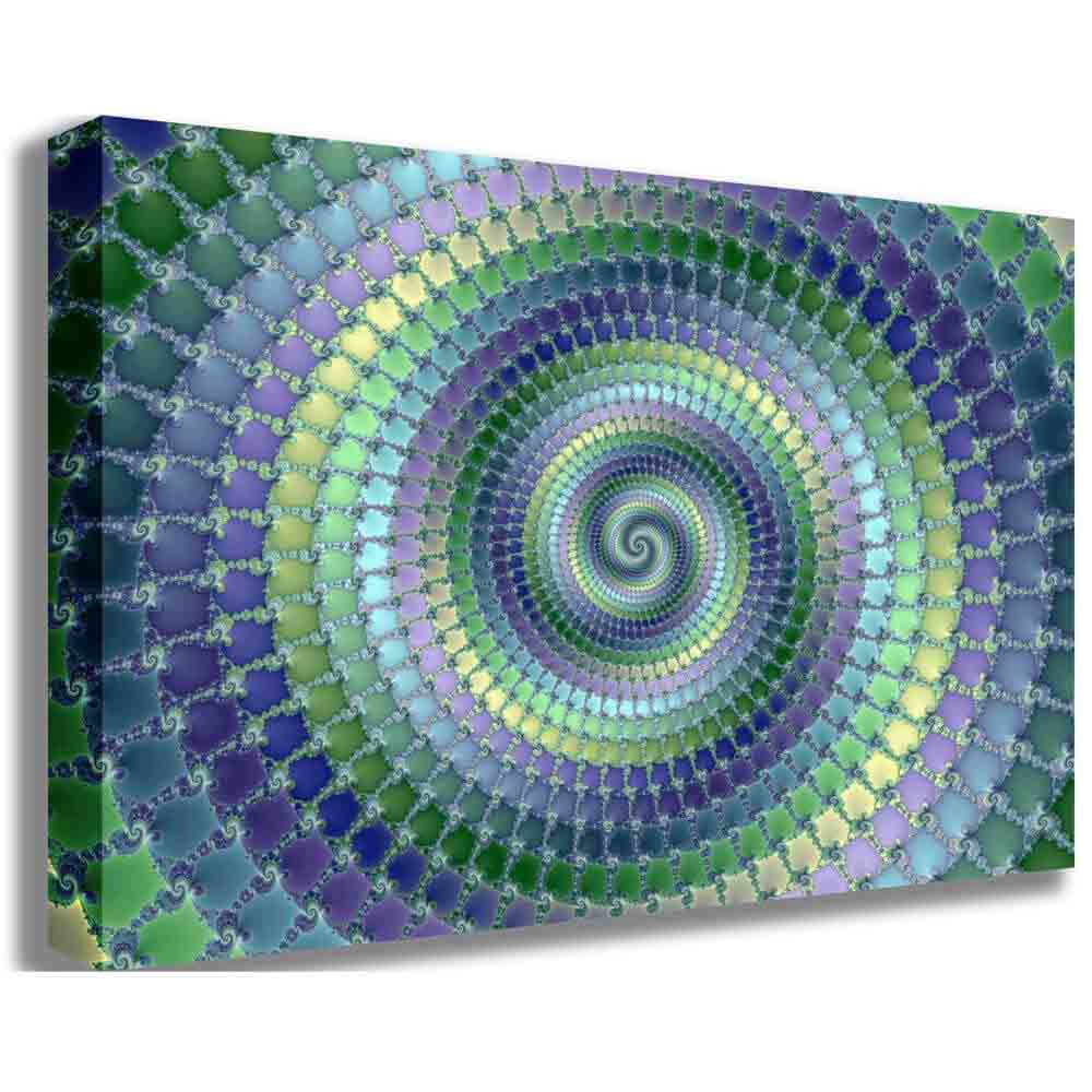 Pondering Fractal Art Canvas Printed | Wallhogs