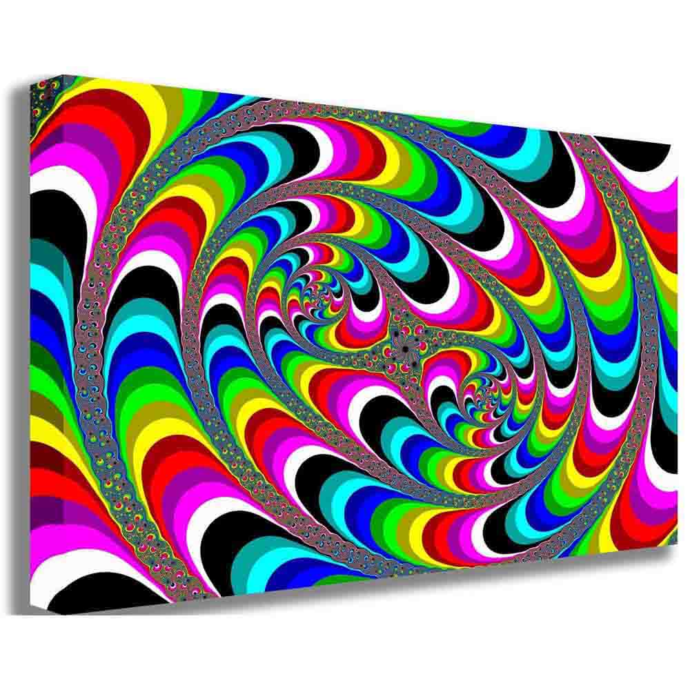 Psychedelic Fractal Art Canvas Printed | Wallhogs