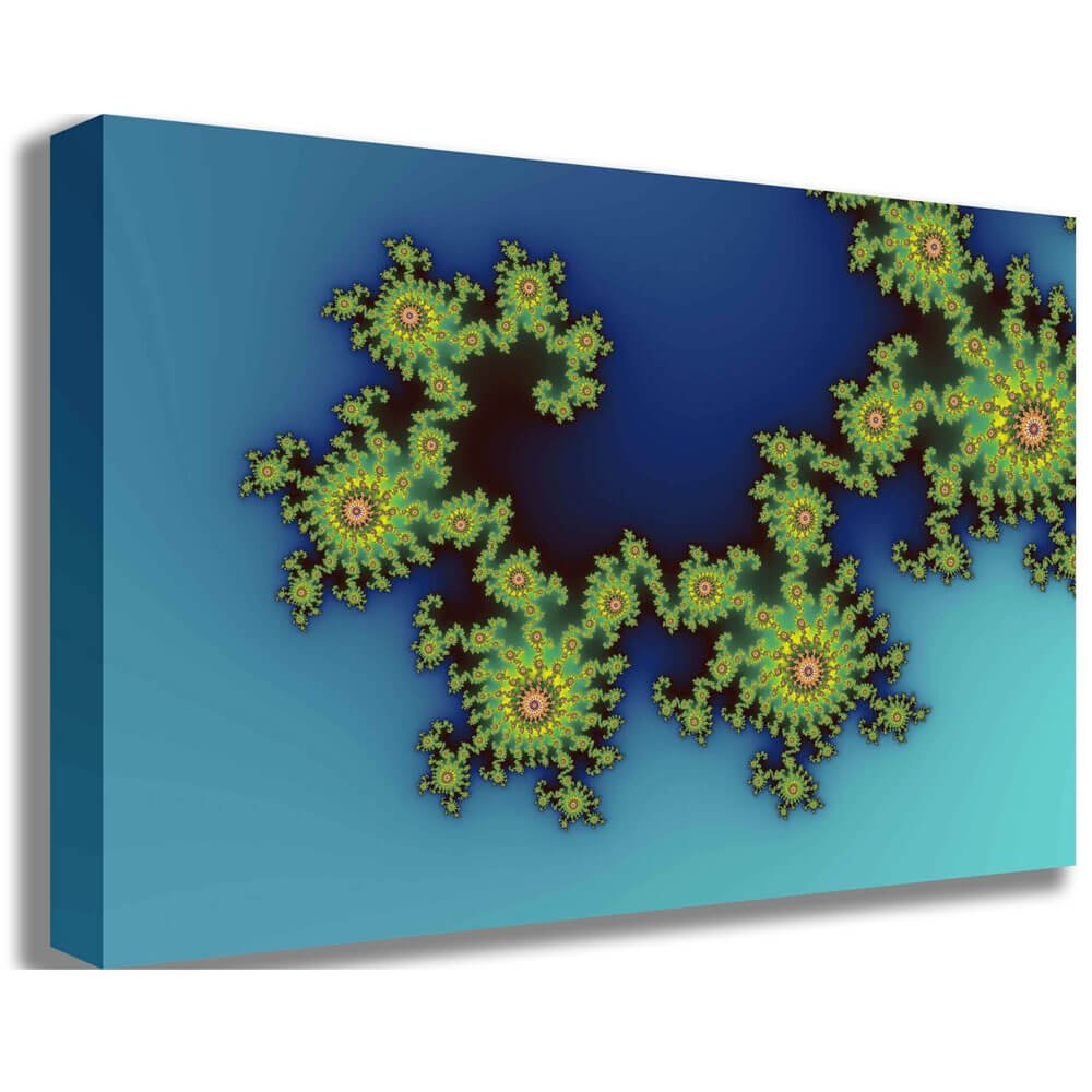 Sea Creature Fractal Art Canvas Printed | Wallhogs