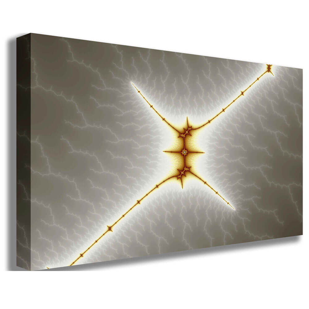 Star X Fractal Art Canvas Printed | Wallhogs