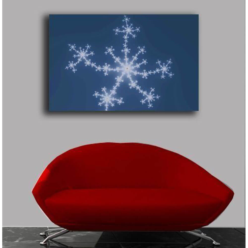 Starry Sky Fractal Art Canvas Print Installed | Wallhogs