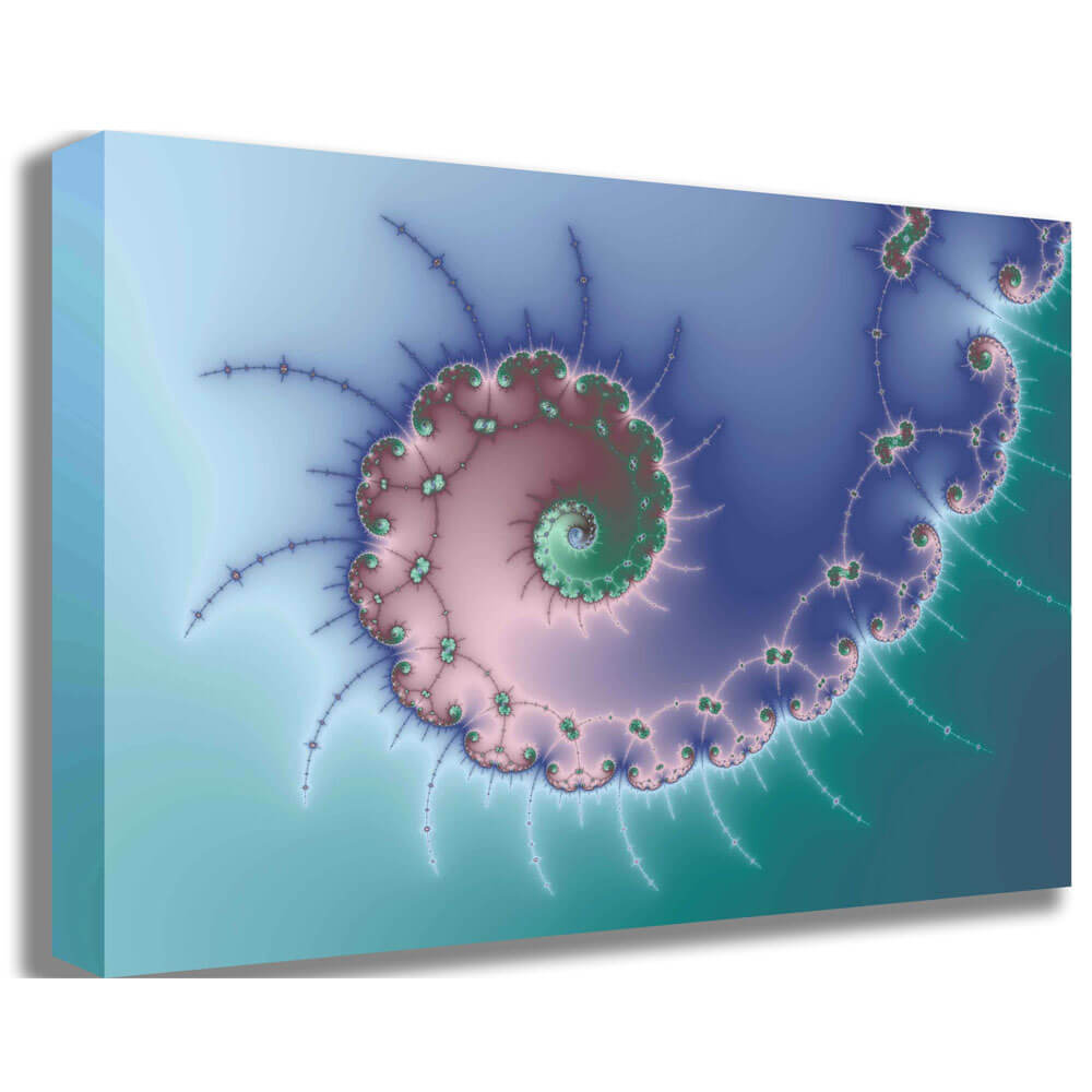 Swirl Fractal Art Canvas Printed | Wallhogs