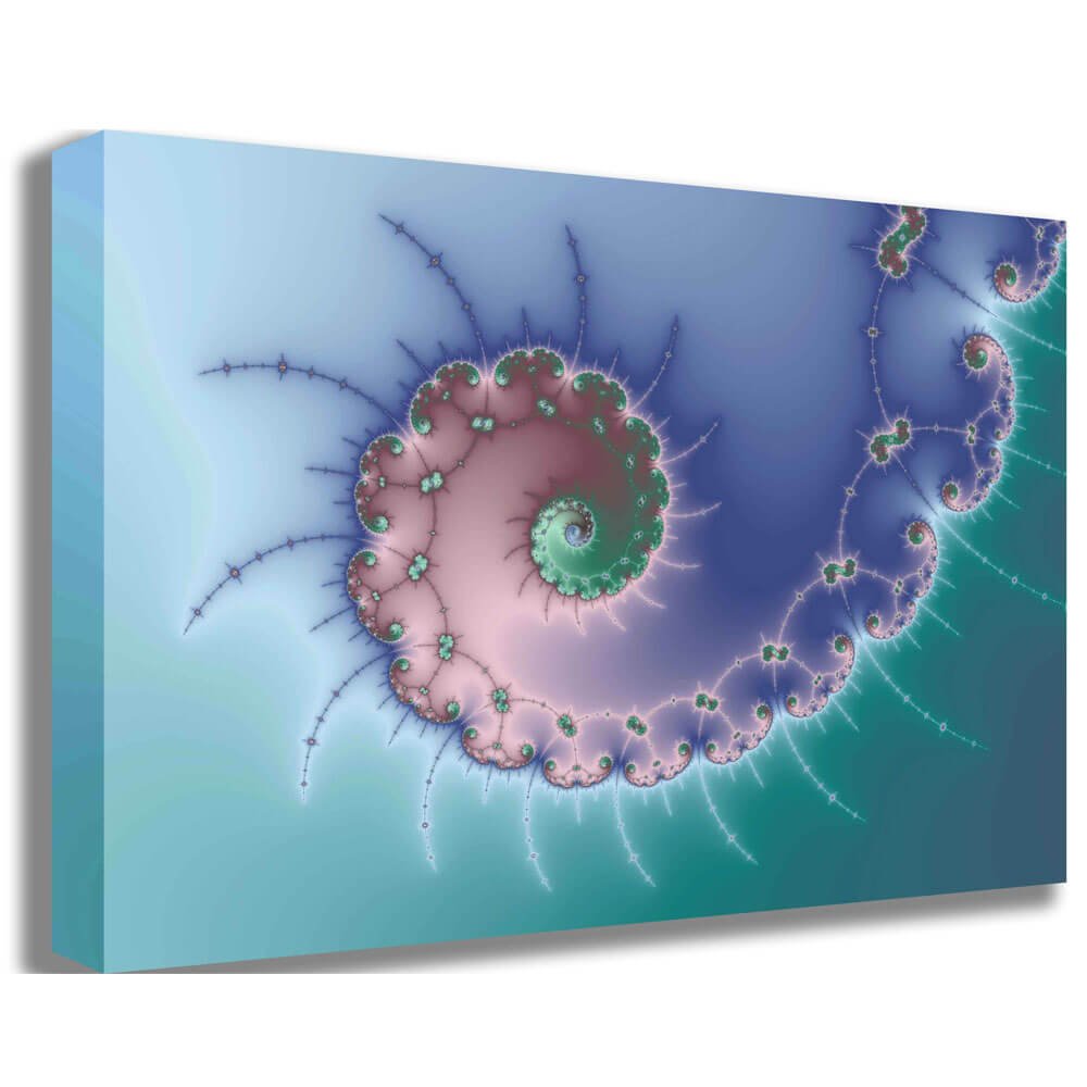 Swirl Fractal Art Canvas Printed | Wallhogs