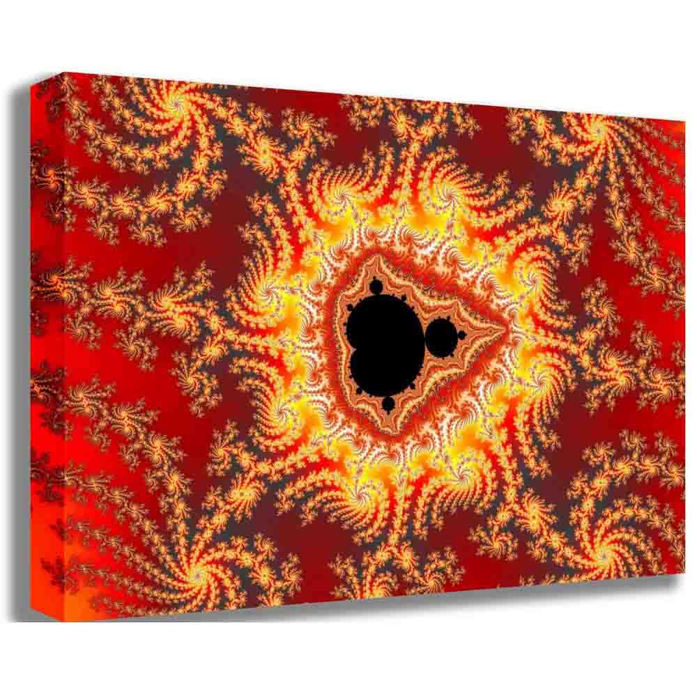 Throne of Satan Fractal Art Canvas Printed | Wallhogs