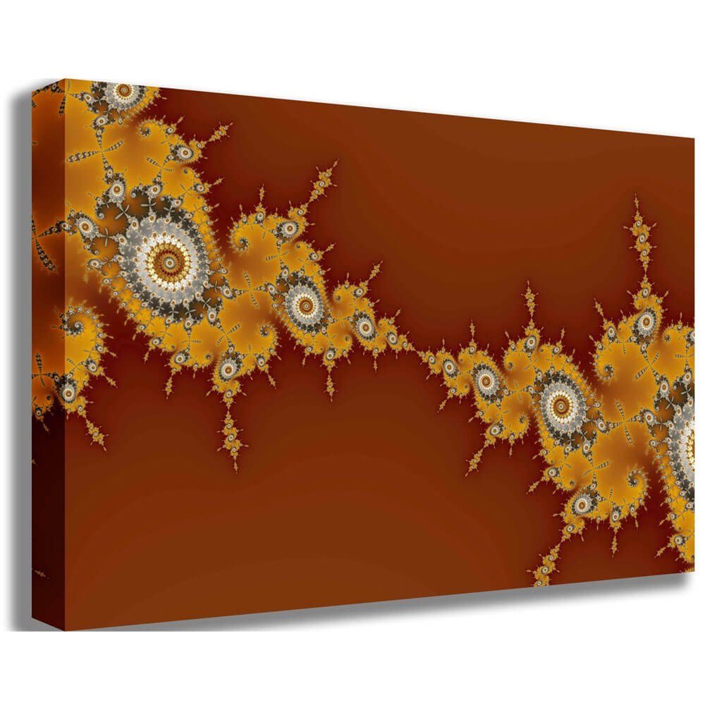 Warp Fractal Art Canvas Printed | Wallhogs